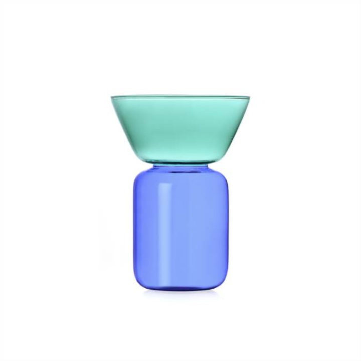 Vaso piccolo azzurro-petrolio Ichendorf Milano